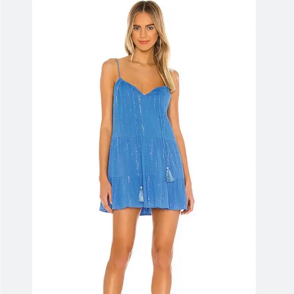 Majorelle Revolve Hilo Metallic Stripe Mini Dress Size XS